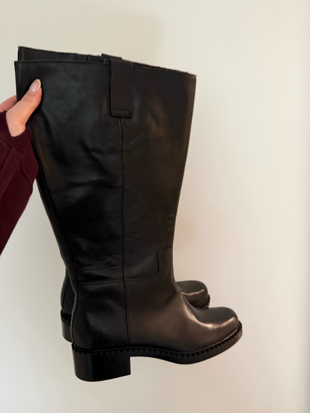 Dolce Vita Glory H2O Black Over-the-Knee Leather Boots - Picture 2 of 5